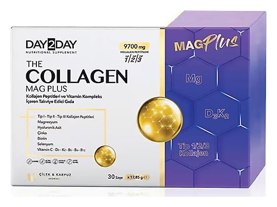 Day2Day The Collagen Mag Plus Takviye Edici Gıda 30 Şase