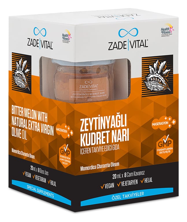 Zade Vital Zeytinyağlı Kudret Narı 20 ml x 8 Cam Kavanoz