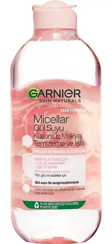 Garnier Micellar Gül Suyu Kusursuz Makyaj Temizleme Suyu 400ml