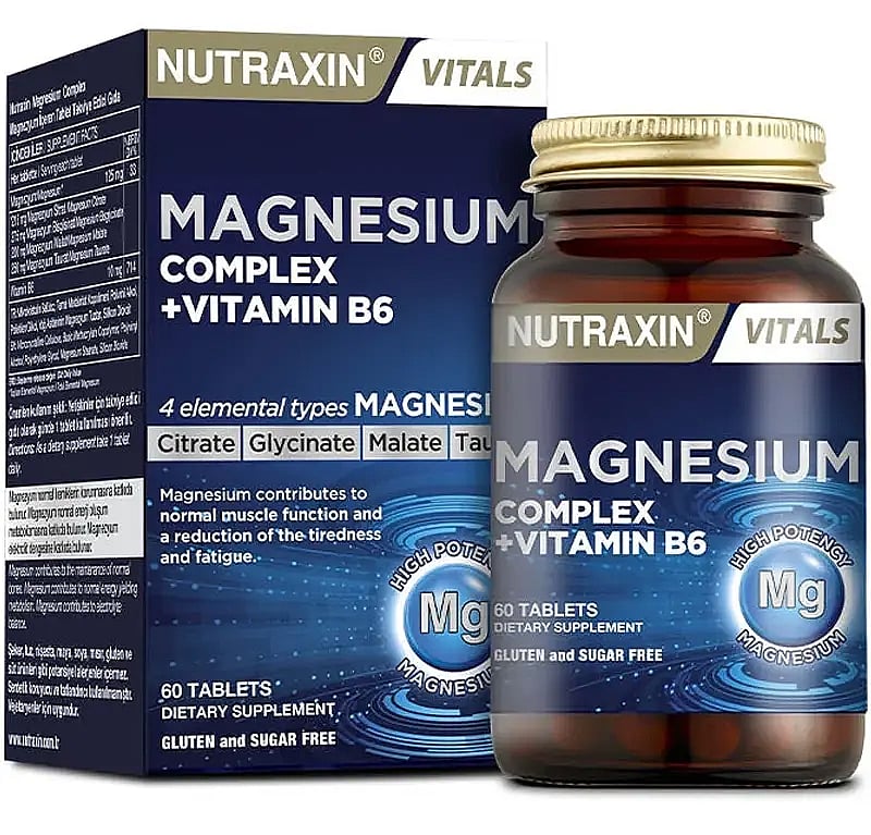 Nutraxin Magnezyum Complex Vitamin B6 60 Tablet