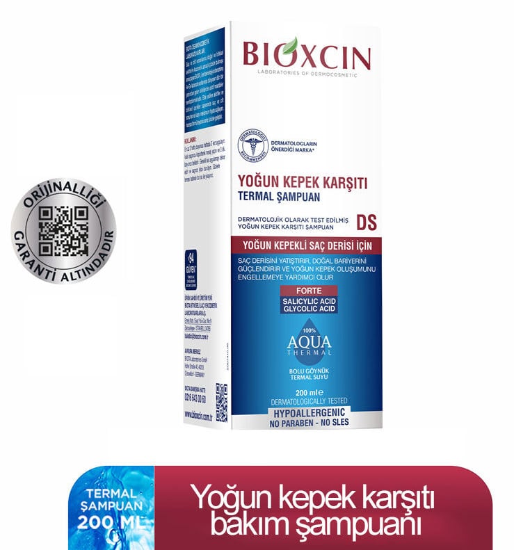 Bioxcin Aquathermal DS Yoğun Kepek Karşıtı Şampuan 200 ML