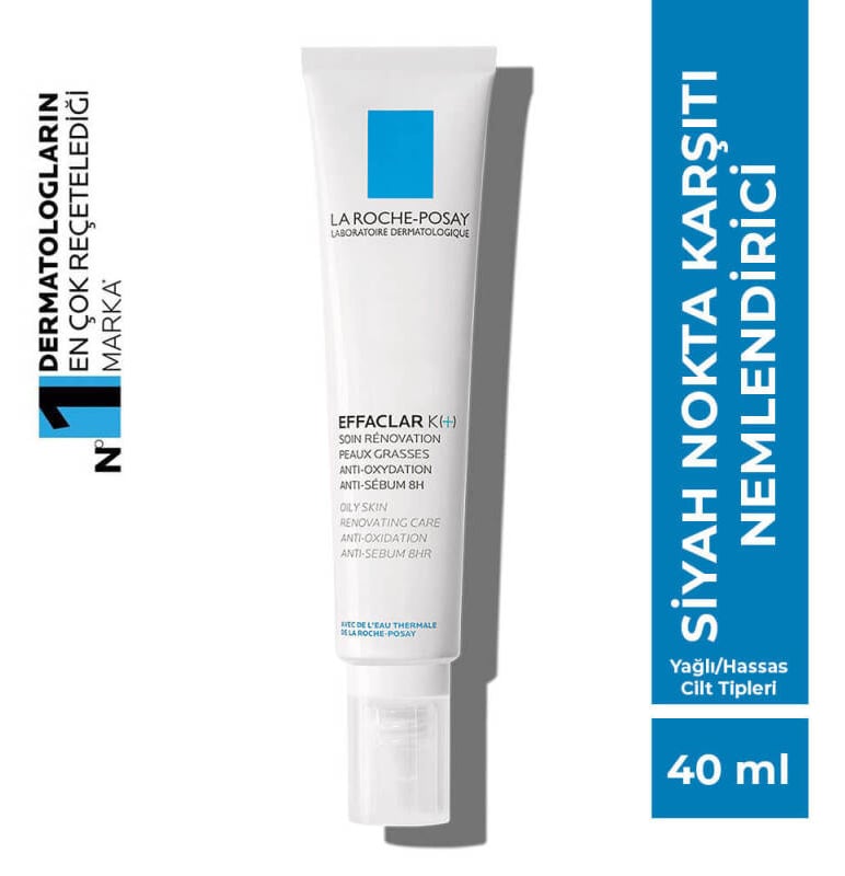 La Roche Posay Effaclar K 40 ML Yağlı Ciltler İçin Siyah Nokta Karşıtı Nemlendirici Bakım Kremi