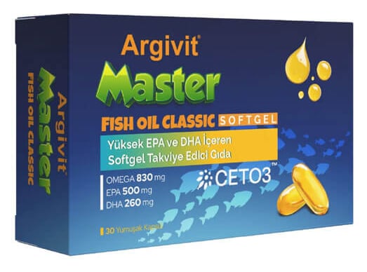 Argivit Master Fish Oil Softgel 30 Yumuşak Kapsül