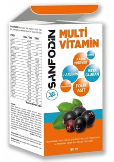 Sanfodin Multivitamin Şurup 150 ml