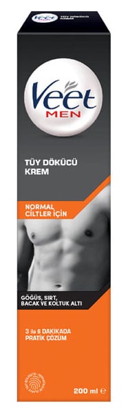Veet Men Tüy Dökücü Krem Normal Ciltler 200 ml